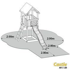 DOpadové plochy pro dětské hřiště Jungle Gym Castle