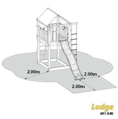 dopadové plochy pro dětské hřiště Jungle gym Lodge