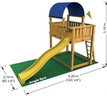 dětské hřiště Jungle Gym Barrack - rozměry